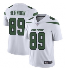 Jets #89 Chris Herndon White Men Stitched Football Vapor Untouchable Limited Jersey Jets #89 Chris Herndon White Men Stitched Football Vapor Untouchable Limited Jersey
