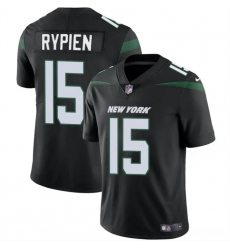 Men New York Jets 15 Brett Rypien Black Vapor Untouchable Limited Stitched Jersey Men New York Jets 15 Brett Rypien Black Vapor Untouchable Limited Stitched Jersey