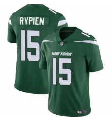 Men New York Jets 15 Brett Rypien Green Vapor Untouchable Limited Stitched Jersey Men New York Jets 15 Brett Rypien Green Vapor Untouchable Limited Stitched Jersey