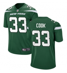 Men New York Jets 33 Dalvin Cook Green Stitched Game Jersey Men New York Jets 33 Dalvin Cook Green Stitched Game Jersey
