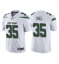 Men New York Jets 35 Breece Hall 2022 White Vapor Untouchable Limited Stitched jersey Men New York Jets 35 Breece Hall 2022 White Vapor Untouchable Limited Stitched jersey