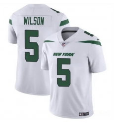 Men New York Jets 5 Garrett Wilson White Vapor Untouchable Limited Stitched Jersey Men New York Jets 5 Garrett Wilson White Vapor Untouchable Limited Stitched Jersey