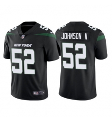Men New York Jets 52 Jermaine Johnson II 2022 Black Vapor Untouchable Limited Stitched jersey Men New York Jets 52 Jermaine Johnson II 2022 Black Vapor Untouchable Limited Stitched jersey