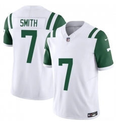 Men New York Jets 7 Geno Smith White 2025 F U S E Classic Alternate Vapor Untouchable Limited Stitched Jersey Men New York Jets 7 Geno Smith White 2025 F U S E Classic Alternate Vapor Untouchable Limited Stitched Jersey