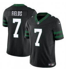 Men New York Jets 7 Justin Fields Black 2025 F U S E  Vapor Untouchable Limited Stitched Jersey