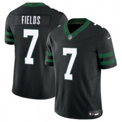 Men New York Jets 7 Justin Fields Black 2025 F U S E  Vapor Untouchable Limited Stitched Jersey