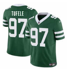 Men New York Jets 97 Jay Tufele Green 2025 F U S E  Vapor Untouchable Limited Stitched Jersey