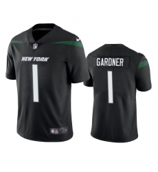 Men Nike New York Jets #1 Sauce Gardner Black Vapor Limited Jersey Men Nike New York Jets #1 Sauce Gardner Black Vapor Limited Jersey