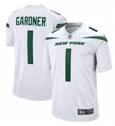 Men Nike New York Jets #1 Sauce Gardner White Vapor Limited Jersey Men Nike New York Jets #1 Sauce Gardner White Vapor Limited Jersey