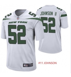 Men Nike New York Jets #11 Jermaine Johnson White Vapor Limited Jersey Men Nike New York Jets #11 Jermaine Johnson White Vapor Limited Jersey
