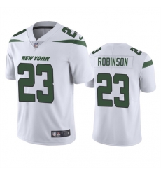 Men's New York Jets #23 James Robinson White Vapor Untouchable Limited Stitched Jersey Men's New York Jets #23 James Robinson White Vapor Untouchable Limited Stitched Jersey