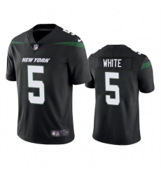 Men's New York Jets #5 Mike White Black Vapor Untouchable Limited Stitched Jersey Men's New York Jets #5 Mike White Black Vapor Untouchable Limited Stitched Jersey