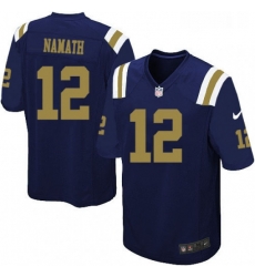 Mens Nike New York Jets 12 Joe Namath Game Navy Blue Alternate NFL Jersey Mens Nike New York Jets 12 Joe Namath Game Navy Blue Alternate NFL Jersey