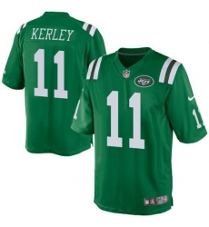 Nike Jets 11 Jeremy Kerley Green Mens Stitched NFL Elite Rush Jersey Nike Jets 11 Jeremy Kerley Green Mens Stitched NFL Elite Rush Jersey