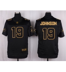 Nike Jets #19 Keyshawn Johnson Black Mens Stitched NFL Elite Pro Line Gold Collection Jersey Nike Jets #19 Keyshawn Johnson Black Mens Stitched NFL Elite Pro Line Gold Collection Jersey