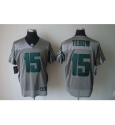 Nike New York Jets 15 Tim Tebow Grey Elite Shadow NFL Jersey Nike New York Jets 15 Tim Tebow Grey Elite Shadow NFL Jersey