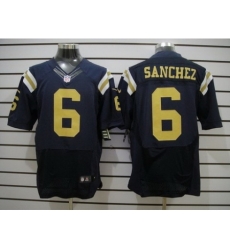 Nike New York Jets 6 Mark Sanchez Blue Elite Jeersey Nike New York Jets 6 Mark Sanchez Blue Elite Jeersey