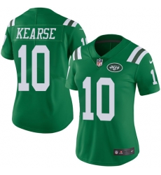 Nike Jets #10 Jermaine Kearse Green Womens Stitched NFL Limited Rush Jersey Nike Jets #10 Jermaine Kearse Green Womens Stitched NFL Limited Rush Jersey