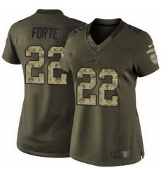 Nike Jets #22 Matt Forte Green Womens Stitched NFL Limited Salute to Service Jersey Nike Jets #22 Matt Forte Green Womens Stitched NFL Limited Salute to Service Jersey