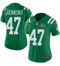 Nike Jets #47 Jordan Jenkins Green Womens Stitched NFL Limited Rush Jersey Nike Jets #47 Jordan Jenkins Green Womens Stitched NFL Limited Rush Jersey