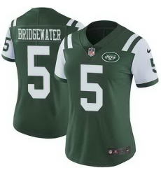 Nike Jets 5 Teddy Bridgewater Green Women Untouchable Limited Jersey Nike Jets 5 Teddy Bridgewater Green Women Untouchable Limited Jersey