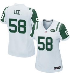 Nike Jets #58 Darron Lee White Womens Stitched NFL Elite Jersey Nike Jets #58 Darron Lee White Womens Stitched NFL Elite Jersey