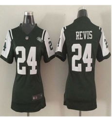 Women New New York Jets #24 Darrelle Revis Green Team Color Stitched NFL Elite Jersey Women New New York Jets #24 Darrelle Revis Green Team Color Stitched NFL Elite Jersey