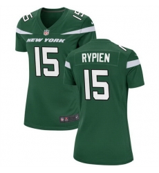 Women New York Jets 15 Brett Rypien Green Stitched Football Jersey Women New York Jets 15 Brett Rypien Green Stitched Football Jersey