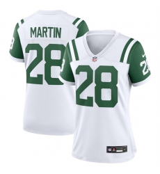 Women New York Jets 28 Curtis Martin White Classic Alternate Stitched Jersey Women New York Jets 28 Curtis Martin White Classic Alternate Stitched Jersey