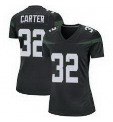 Women New York Jets Michael Carter #32 Black Vapor Limited Stitched Football Jersey Women New York Jets Michael Carter #32 Black Vapor Limited Stitched Football Jersey