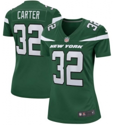 Women New York Jets Michael Carter #32 Green Vapor Limited Stitched Football Jersey Women New York Jets Michael Carter #32 Green Vapor Limited Stitched Football Jersey