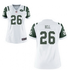 Women Nike Jets 26 Le'Veon Bell White Game Stitched NFL Jersey Women Nike Jets 26 Le'Veon Bell White Game Stitched NFL Jersey