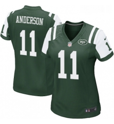 Womens Nike New York Jets 11 Robby Anderson Game Green Team Color NFL Jersey Womens Nike New York Jets 11 Robby Anderson Game Green Team Color NFL Jersey