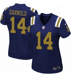 Womens Nike New York Jets 14 Sam Darnold Game Navy Blue Alternate NFL Jersey Womens Nike New York Jets 14 Sam Darnold Game Navy Blue Alternate NFL Jersey