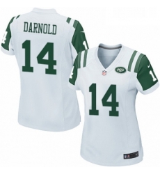Womens Nike New York Jets 14 Sam Darnold Game White NFL Jersey Womens Nike New York Jets 14 Sam Darnold Game White NFL Jersey
