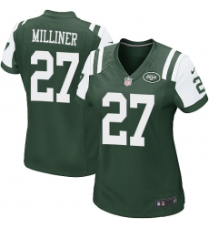 Women's Nike New York Jets #27 Dee Milliner Game Green Team Color NFL Jersey Women's Nike New York Jets #27 Dee Milliner Game Green Team Color NFL Jersey