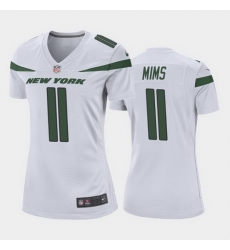 women denzel mims new york jets white game jersey women denzel mims new york jets white game jersey