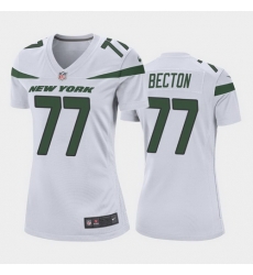 women mekhi becton new york jets white game jersey women mekhi becton new york jets white game jersey