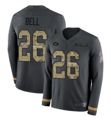 Jets 26 LeVeon Bell Anthracite Salute to Service Youth Stitched Football Limited Therma Long Sleev Jets 26 LeVeon Bell Anthracite Salute to Service Youth Stitched Football Limited Therma Long Sleev