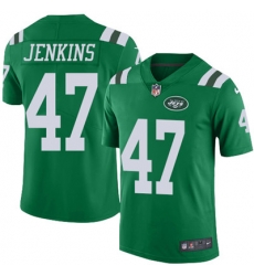 Youth Nike Jets #47 Jordan Jenkins Green Stitched NFL Limited Rush Jersey Youth Nike Jets #47 Jordan Jenkins Green Stitched NFL Limited Rush Jersey