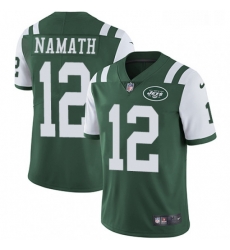 Youth Nike New York Jets 12 Joe Namath Green Team Color Vapor Untouchable Limited Player NFL Jersey Youth Nike New York Jets 12 Joe Namath Green Team Color Vapor Untouchable Limited Player NFL Jersey