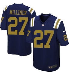 Youth Nike New York Jets #27 Dee Milliner Elite Navy Blue Alternate NFL Jersey Youth Nike New York Jets #27 Dee Milliner Elite Navy Blue Alternate NFL Jersey