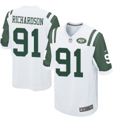 Youth Nike New York Jets #91 Sheldon Richardson Elite White NFL Jersey Youth Nike New York Jets #91 Sheldon Richardson Elite White NFL Jersey