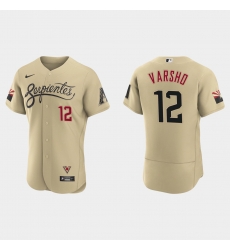 Arizona Diamondbacks 12 Daulton Varsho Men Nike 2021 City Connect Authentic MLB Jersey Gold Arizona Diamondbacks 12 Daulton Varsho Men Nike 2021 City Connect Authentic MLB Jersey Gold