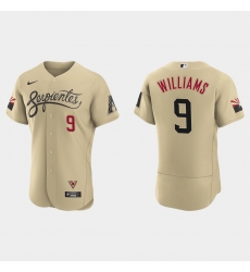 Arizona Diamondbacks 9 Matt Williams Men Nike 2021 City Connect Authentic MLB Jersey Gold Arizona Diamondbacks 9 Matt Williams Men Nike 2021 City Connect Authentic MLB Jersey Gold