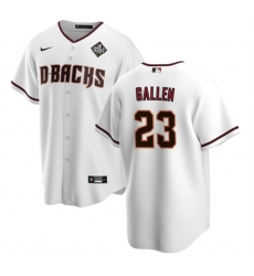 Men Arizona Diamondbacks 23 Zac Gallen White 2023 World Series Cool Base Stitched Baseball Jersey Men Arizona Diamondbacks 23 Zac Gallen White 2023 World Series Cool Base Stitched Baseball Jersey