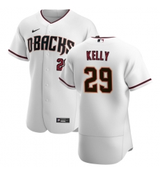 Men Arizona Diamondbacks 29 Merrill Kelly Men Nike White Crimson Flex Base Home Team MLB Jersey Men Arizona Diamondbacks 29 Merrill Kelly Men Nike White Crimson Flex Base Home Team MLB Jersey