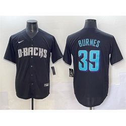 Men Arizona Diamondbacks 39 Corbin Burnes Black Stitched Baseball Jersey