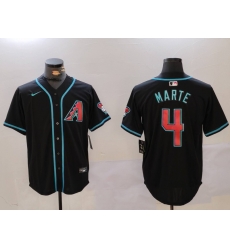 Men Arizona Diamondbacks 4 Ketel Marte Black Cool Base Stitched Baseball Jersey Men Arizona Diamondbacks 4 Ketel Marte Black Cool Base Stitched Baseball Jersey