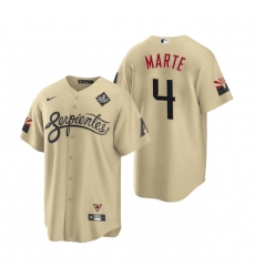 Men Arizona Diamondbacks 4 Ketel Marte Gold 2023 World Series City Connect Cool Base Stitched Baseball Jersey Men Arizona Diamondbacks 4 Ketel Marte Gold 2023 World Series City Connect Cool Base Stitched Baseball Jersey
